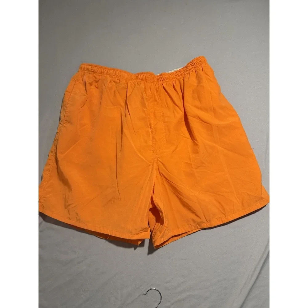 Roundtree & Yorke orange swim trunks shorts, lined, men's xl